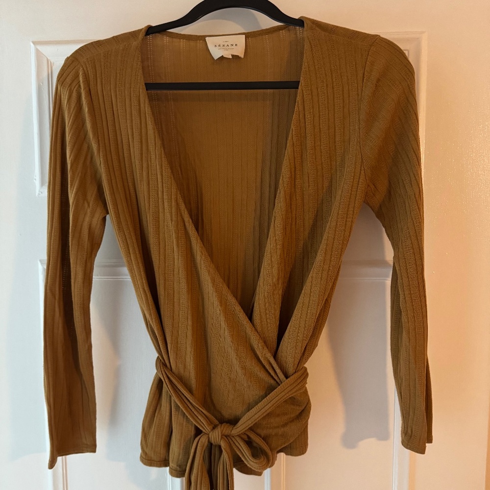 Sezane Wrap Top